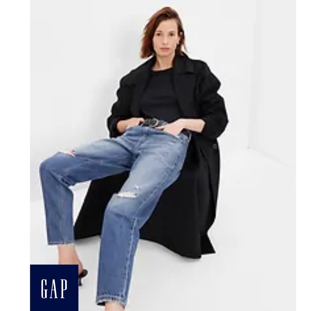 GAP barrel high rise jeans